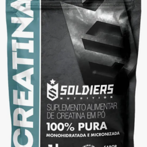 Creatina Monohidratada 1Kg Soldiers Nutrition 100% Pura Importada Alta Performance Músculo Treino