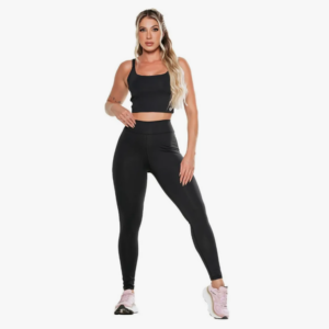 Conjunto Fitness Treino Top Cropped + Legging Modelador