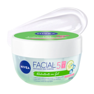 NIVEA Hidratante Facial em Gel Ultraleve 7 em 1 100g, BBB 26, Hidratação Intensa 48h.