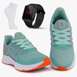 Kit Tenis Feminino Academia + Relógio Digital Led + Meia