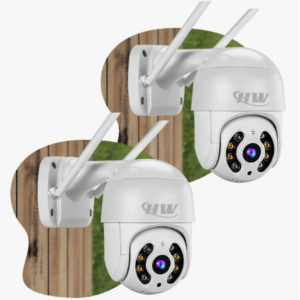 Kit 2câmera Ip Icsee Prova D'água Infravermelho Externa Wifi - HW