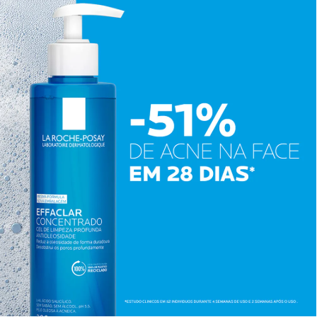 Gel De Limpeza Facial Effaclar Concentrado 300g La Roche Posay - Imagem 4