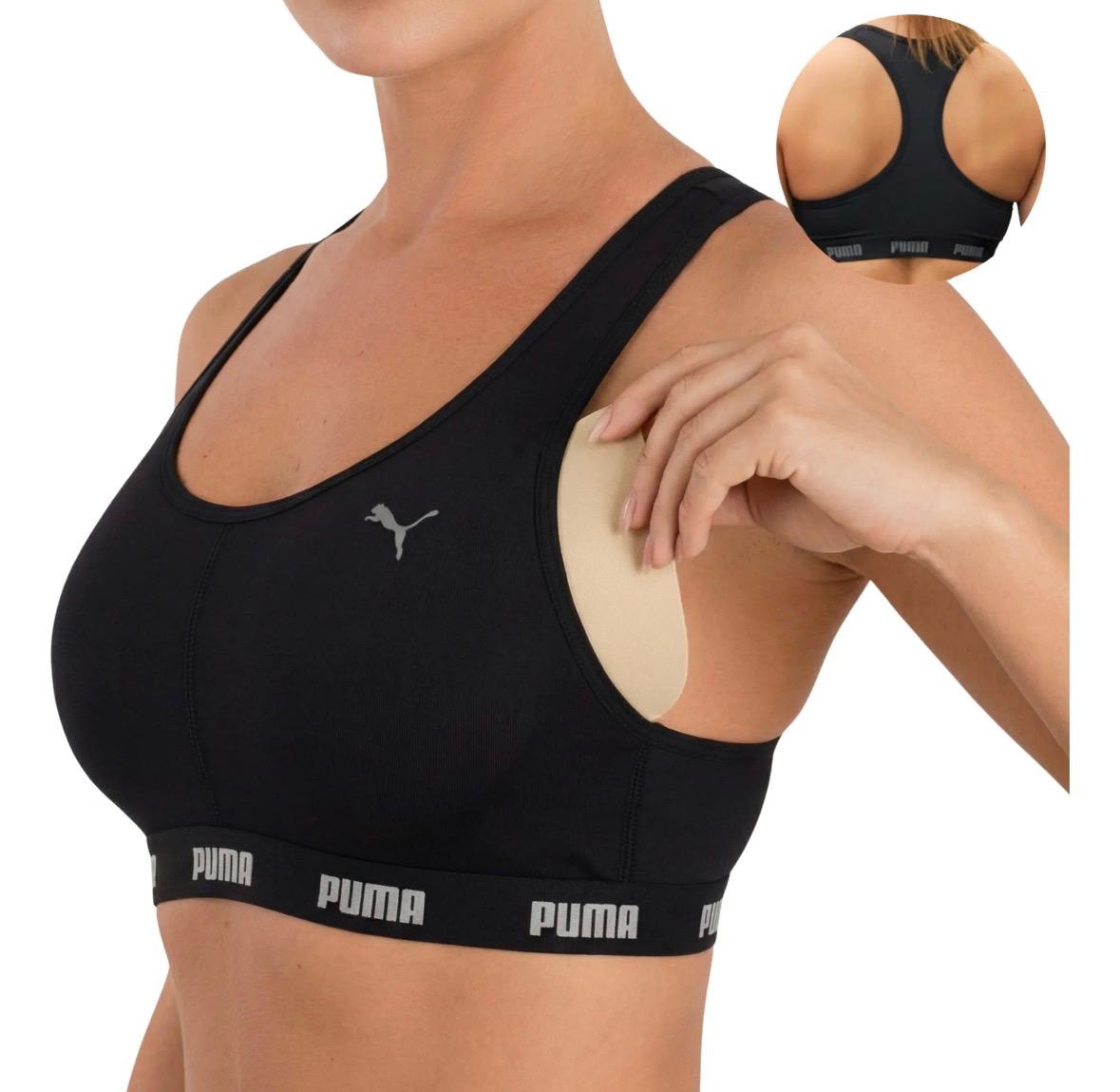 Top Puma Academia Alta Sustentação C/bojo Removível Original